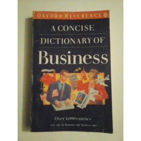  A  CONCISE DICTIONARY  OF  BUSINESS 